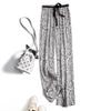Women's Summer Ice Silk Wide-Leg Wrinkle-Resistant Long Pants - Loose Fit, Casual Draping Style