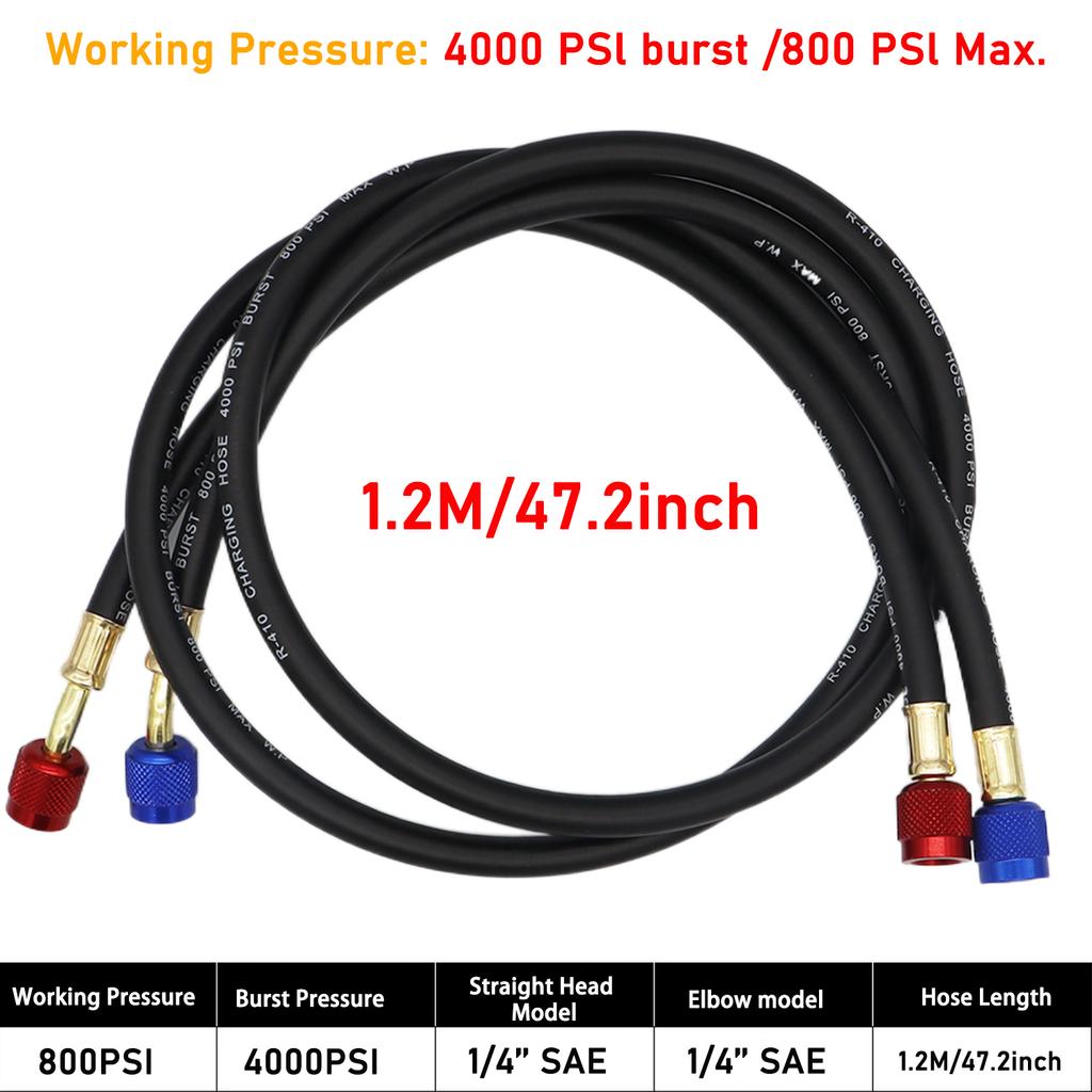 R410a High Pressure Resistant Liquid Filling Pipe, Automobile Air Conditioning Fluoride Pipe, Pressure Pipe Fitting Tool