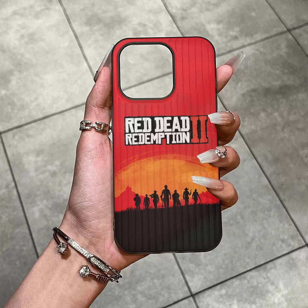 Game Red Dead R-Redemption For IPhone 17 16 15 Plus Pro Max 12 14 Plus 11 13 Wave Corrugated Stripe Funda Phone Cover