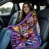 K Pop Demon Hunters Flannel Blanket Hot Anime Plush Warm Throw for Home Leisure Sofa Bed Cover Office Nap Camping Travel Gift