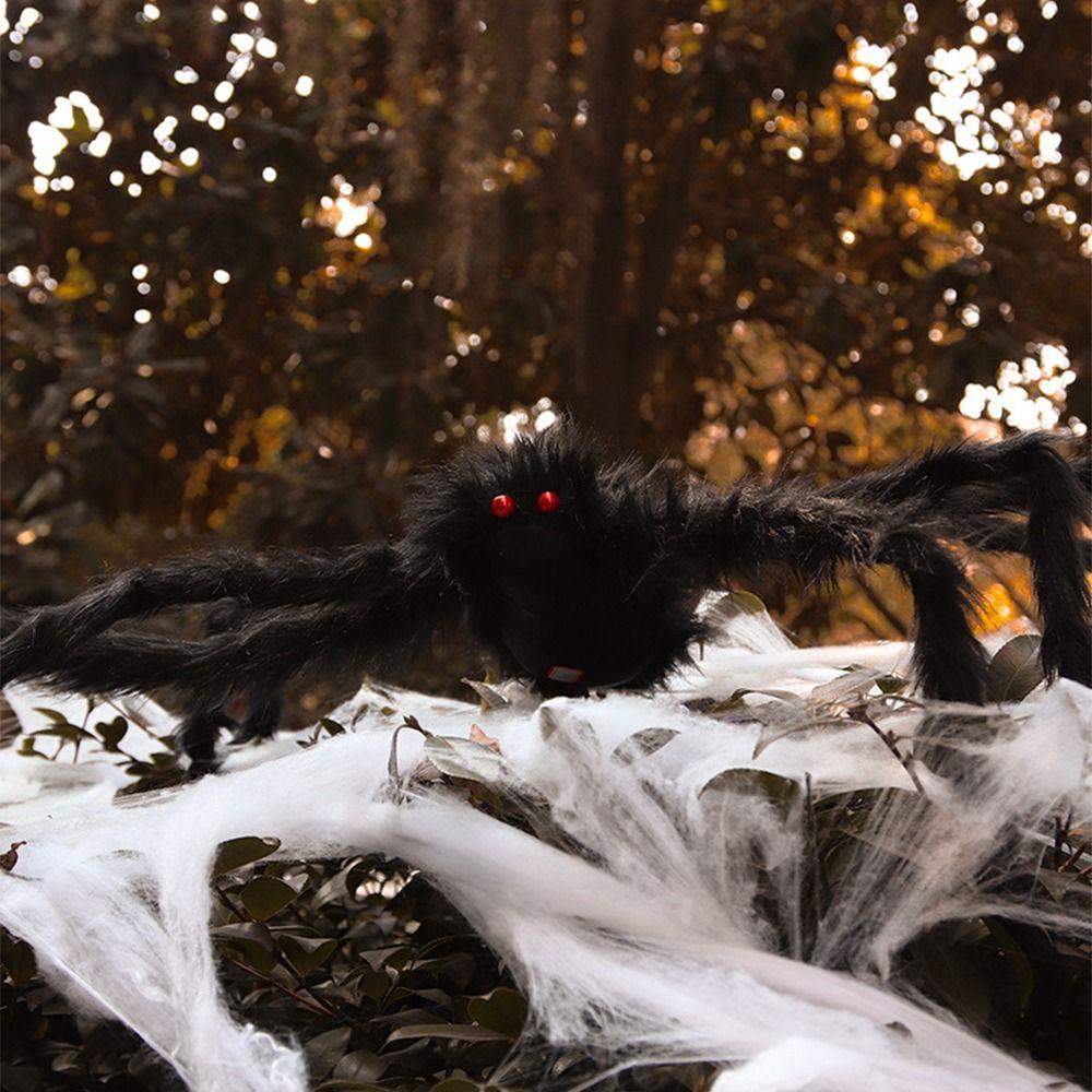 Realistic Halloween Plush Spider Creative Halloween Decoration Gift Giant Fake Spider  Plush Toy