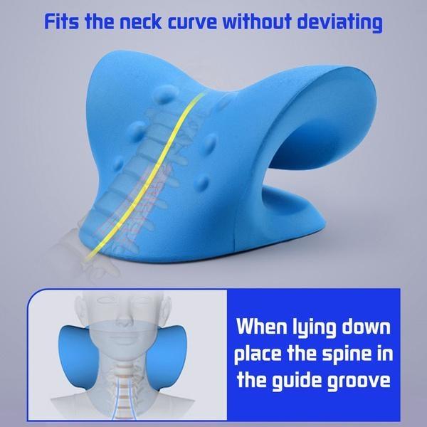 Body Neck MassagerNeck Traction Massage Pillow Improve Sleep Relaxer Neck Pain Relief and Neck Support Relaxer Massage Traction Pillow Massager