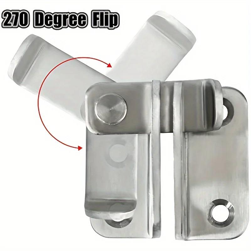 1pc flip door lock, sliding bolt lock, safety door lock, barn cabinet, pet cage, garden, bathroom, garage, window sliding