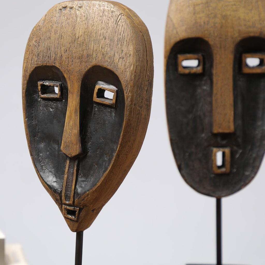 Artistic Resin Face Sculpture Modern Creative Decor Long-Lasting