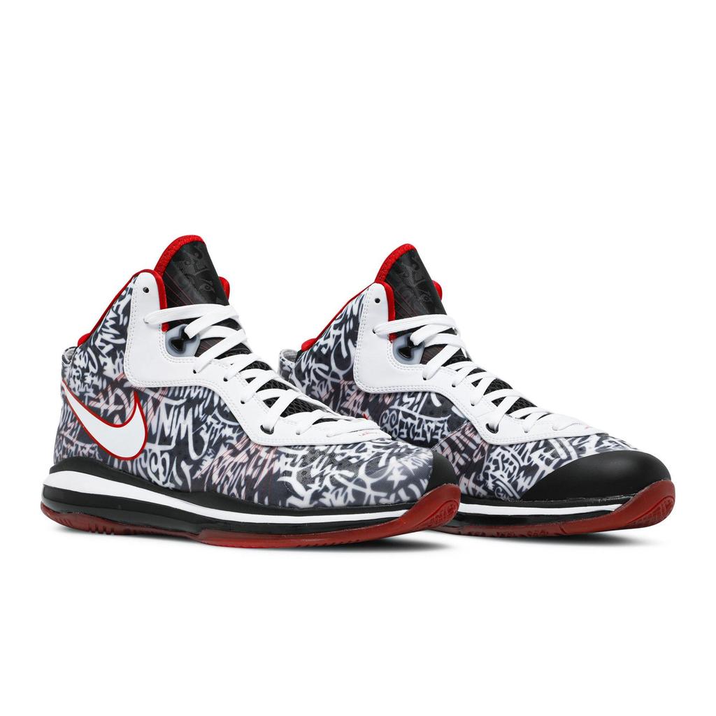 Nike LeBron 8 'Graffiti' (Unisex) Black / Sport Red / White Basketball Shoes DD8306 001