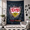 Wandbehang-Wandteppich mit individuellem Namen & Text, VfB Stuttgart FC Dekorativer Wandteppich für Schlafzimmer