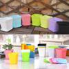 Mini Square Flower Pots Colorful Succulent Seedling Trays Plastic Nursery Planters DIY Plant Grow Boxes Garden Home Office Decor