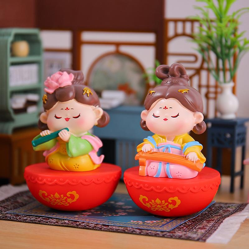Roly-Poly Tang Dynasty Blind Box: Ancient Style Ornaments & Desktop Toys