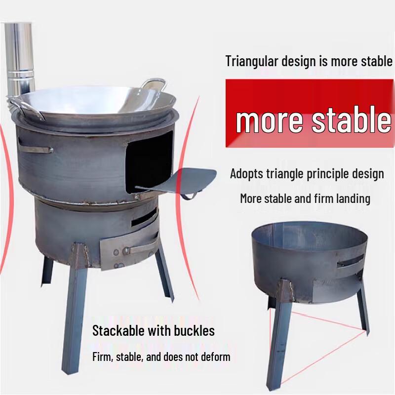 Portable Iron Barrel Wood Burning Stove