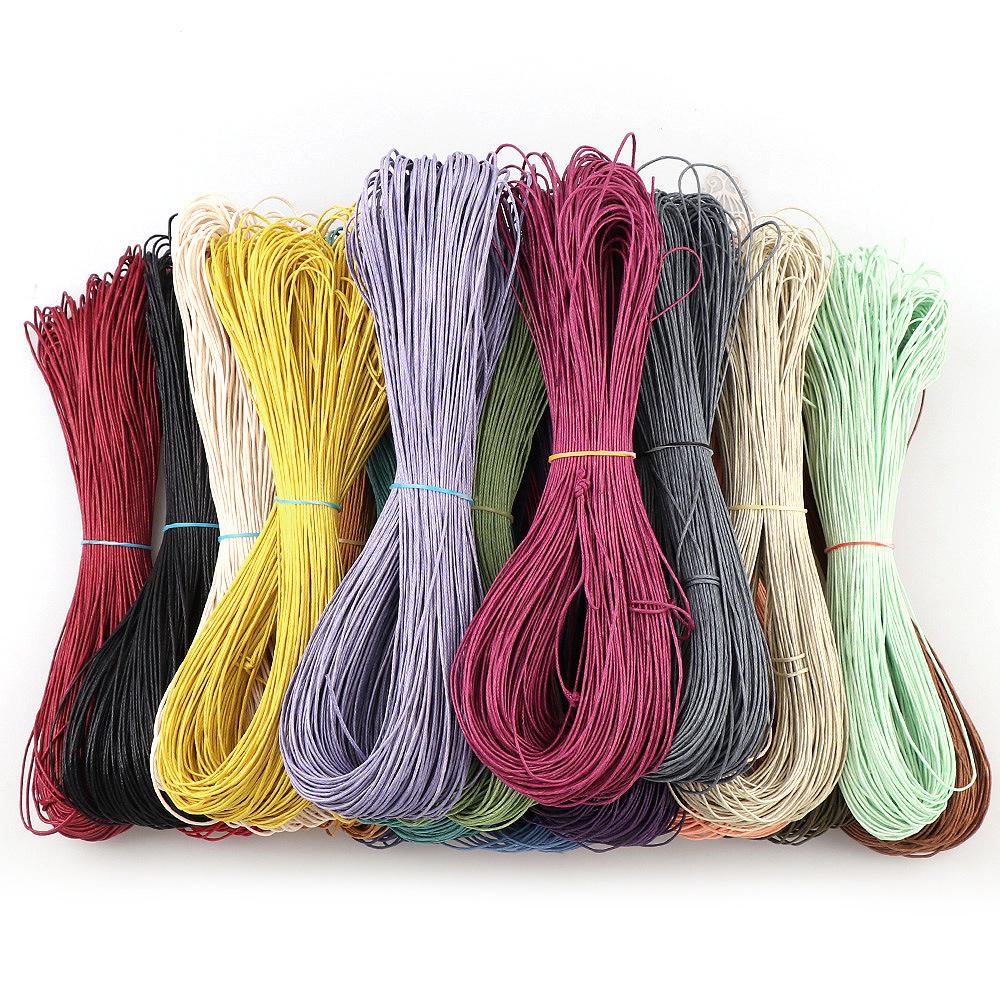 Colorful Korean 1.0mm Wax Cord for Handmade Necklace Weaving and Beading
