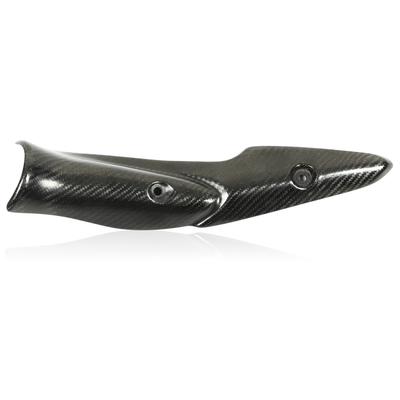 Tuyau Intermédiaire d'Échappement de Moto Pare-Chaleur Protection de Tube en Fibre de Carbone Couvercle de Protection pour Z900 2017‑2019