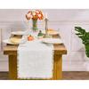 Letjolt White Table Runner 72 Inches Farmhouse Table Runner Slub Texture Cotton Linen Table Decor Rustic Home Table Decoration Wedding Reception