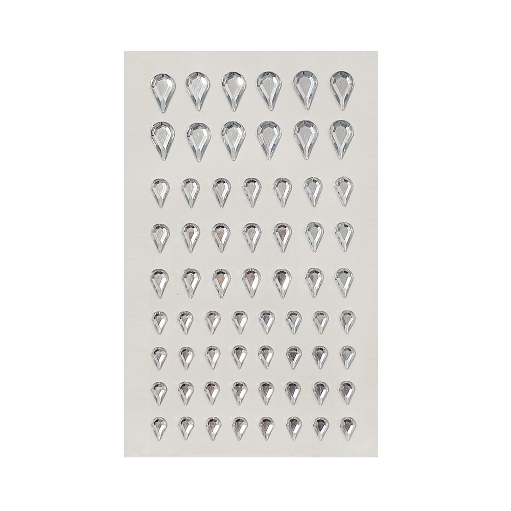 Self-Adhesive Teardrop Rhinestone Face Stickers – Glitter Jewelry for Kids