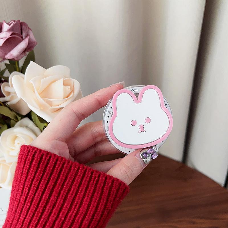 Cute Wind Mobile Phone Airbag Bracket Bunny Mirror Sticker Magnetic Suction Retractable Portable Lazy Niche