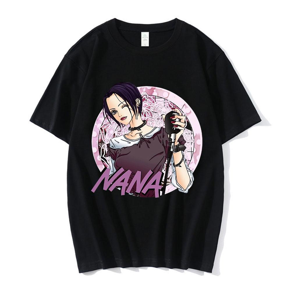 Anime Nana Osaki Potisk Trička Pánská Dámská Krátký Rukáv Bavlna Ležérní Tričko Oversize Harajuku Streetwear Oblečení pro Teenagery