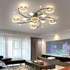 Moderne LED-Kronleuchter, goldfarben, Innenbeleuchtung für Schlafzimmer, Wohnzimmer, Flur, Esszimmer, Arbeitszimmer, Lustre Home Fashion Deckenleuchter