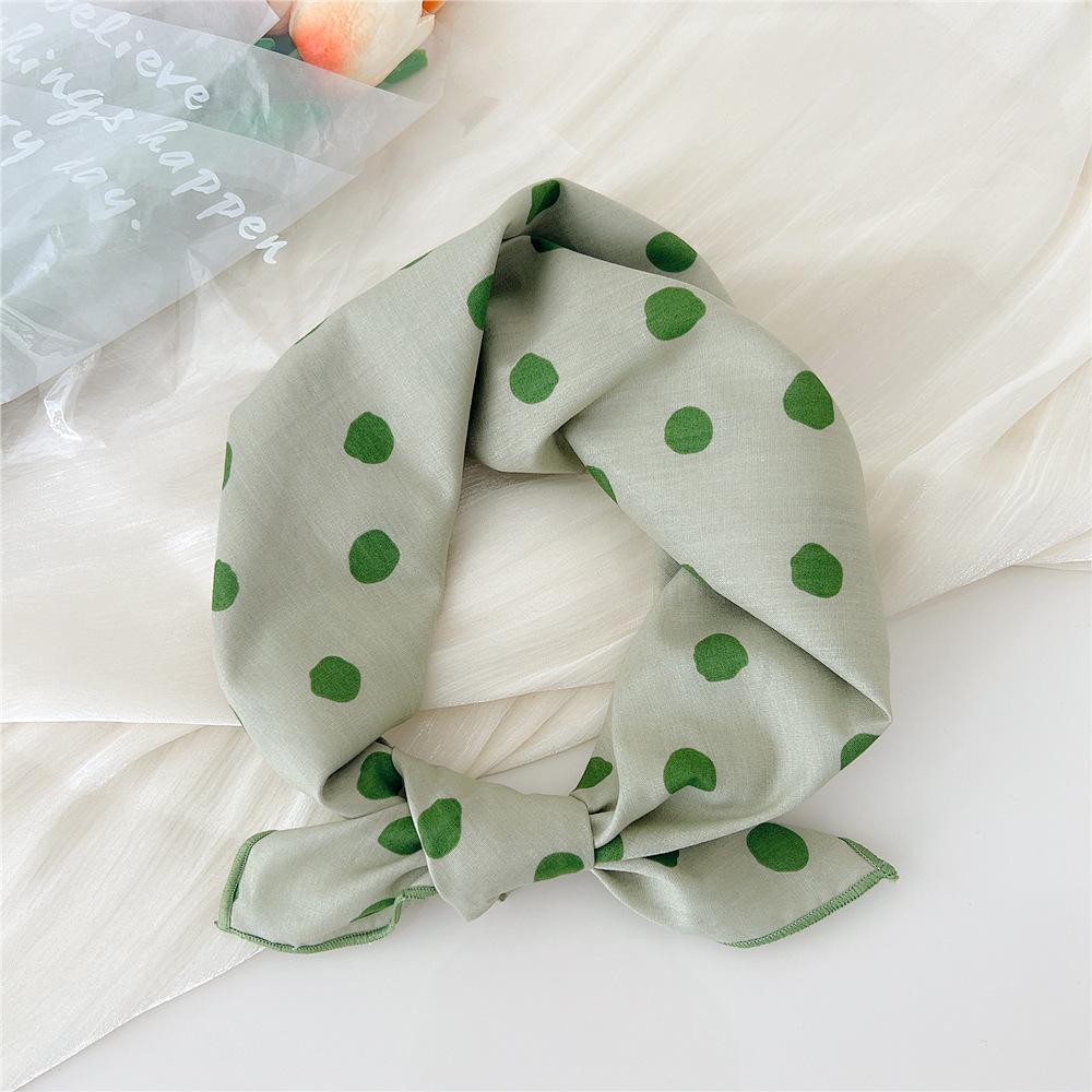 58 Cotton Linen Small Square Silk Scarf for Women - Spring/Autumn/Summer Korean Style Headband & Decorative Scarf