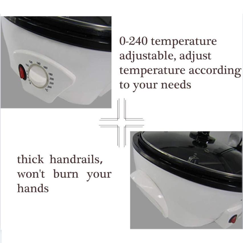 Multifunksjonell Husholdnings Kaffebrenner Maskin Høy Kapasitet Kafé Butikk Elektrisk Kaffebønnebrenner