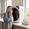 5kg Vented Tumble Dryer, 1000W Compact Tumble Dryer with 5 Drying Modes, Stainless Steel Tub, White