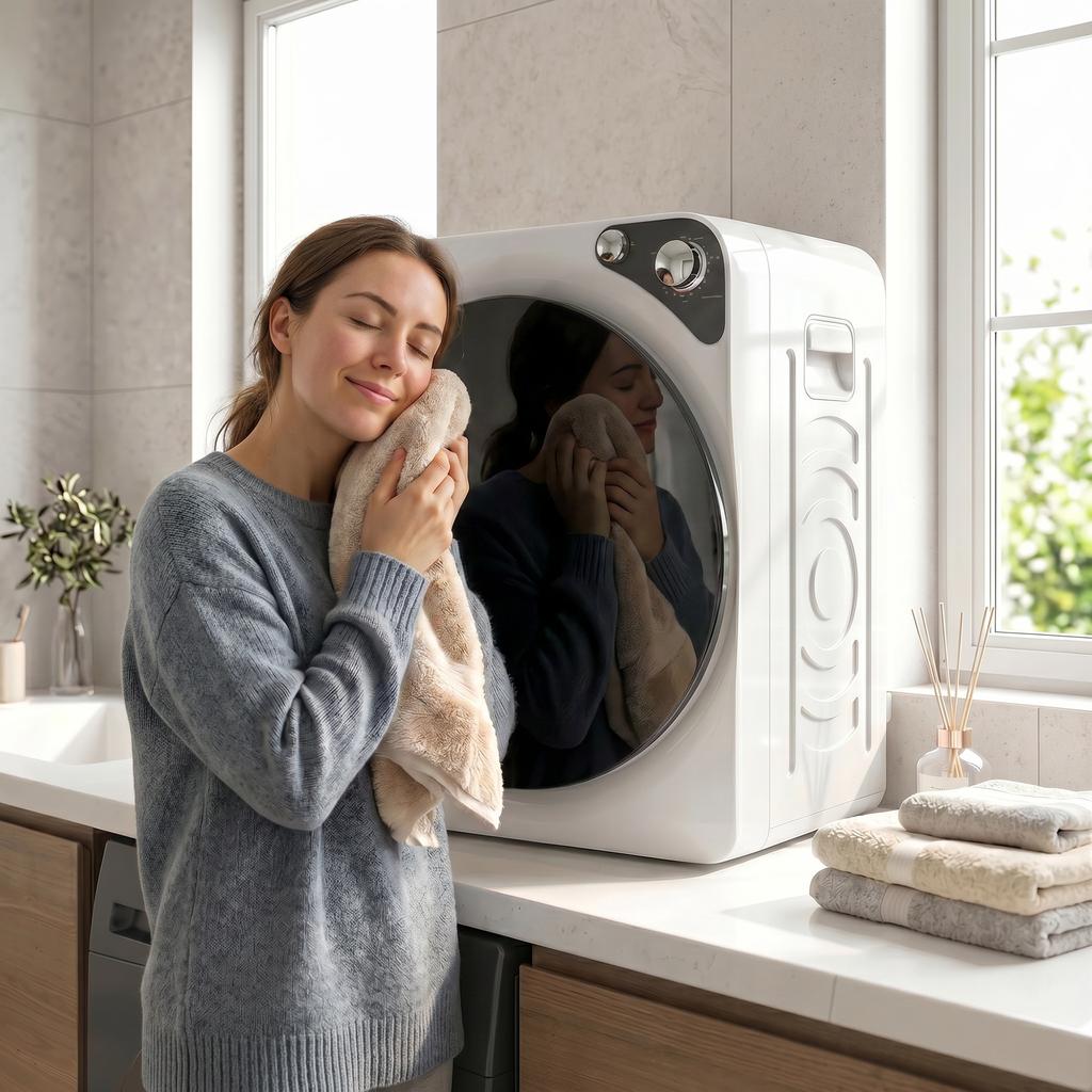 5kg Vented Tumble Dryer, 1000W Compact Tumble Dryer with 5 Drying Modes, Stainless Steel Tub, White