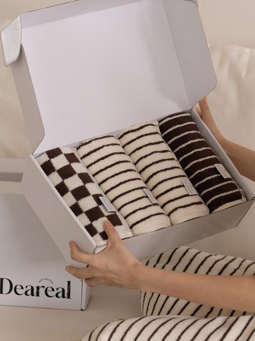 Deareal Cookie Towel 4p_Package Packaging Cookie Towel_4P Package Packaging
