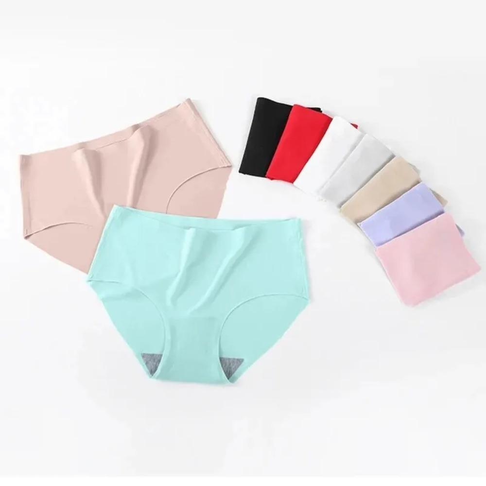 9-Pack Women's Mid Waist Underwear, Seamless Tagless Panties, Silky Soft All Day Wear, One Size Fits Most