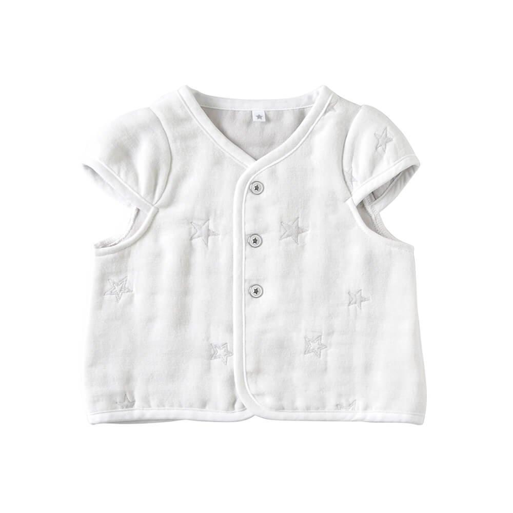 10mois Fukufuku Gauze Vest with Sleeves (Dimowa) (6-layer gauze)
