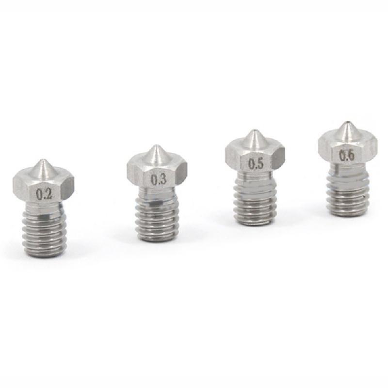 5 stücke Edelstahl Düse Extruder 3D Drucker Teile Filament Gewinde Teil