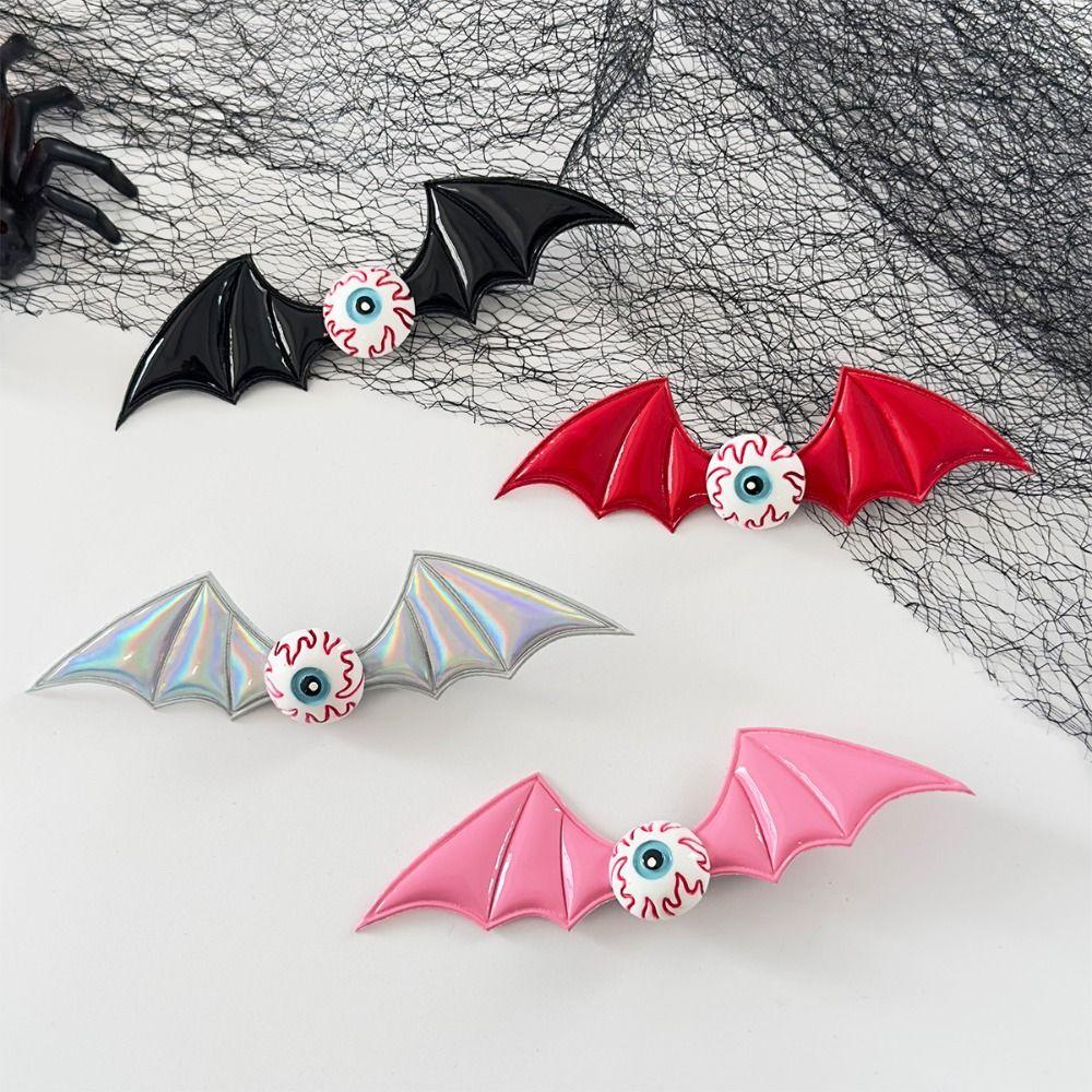 4PCS Resin Bat Wings Hair Clip Y2k Bat Duckbill Side Clip Gothic Halloween Hairpin  Girls