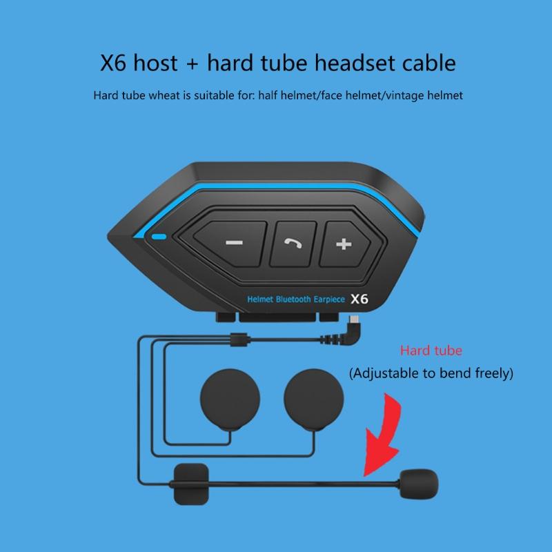 5.0 Wireless Motorcycle Headset with Microphone 1set Motorcycle Helmet Headset Automatic Pairing with Microphone Stero