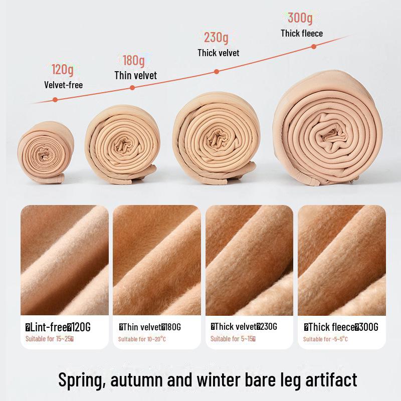 Damen Doppel-Lagen Warme Samt Nude Strumpfhose: 720-Nadel Verdickung für Herbst & Winter