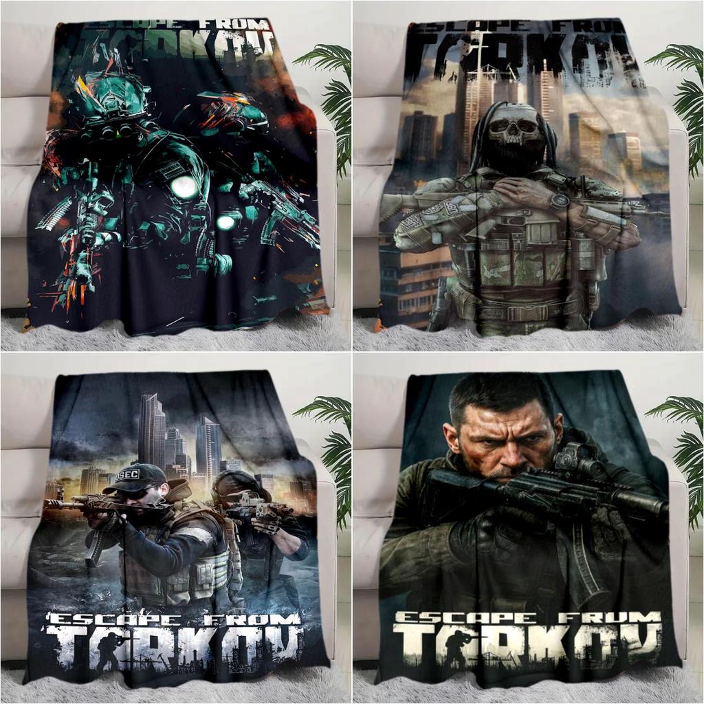 1PC Escape Tarkov Winter Edition Ultimate Tactical Gear All Seasons Soft Comfortable Blanket Suitable Sofa Office Outdoor Travel Home Use