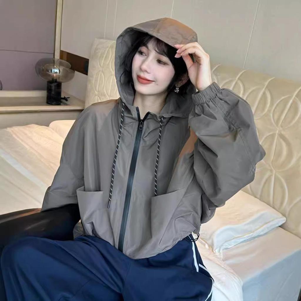 Women's Western-Style Hooded Assault Jacket - 2024 Autumn Casual Short Outerwear
