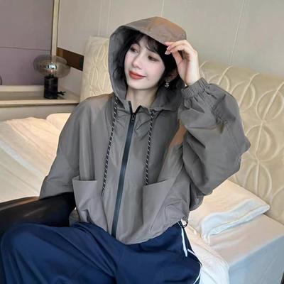 Women's Western-Style Hooded Assault Jacket - 2024 Autumn Casual Short Outerwear