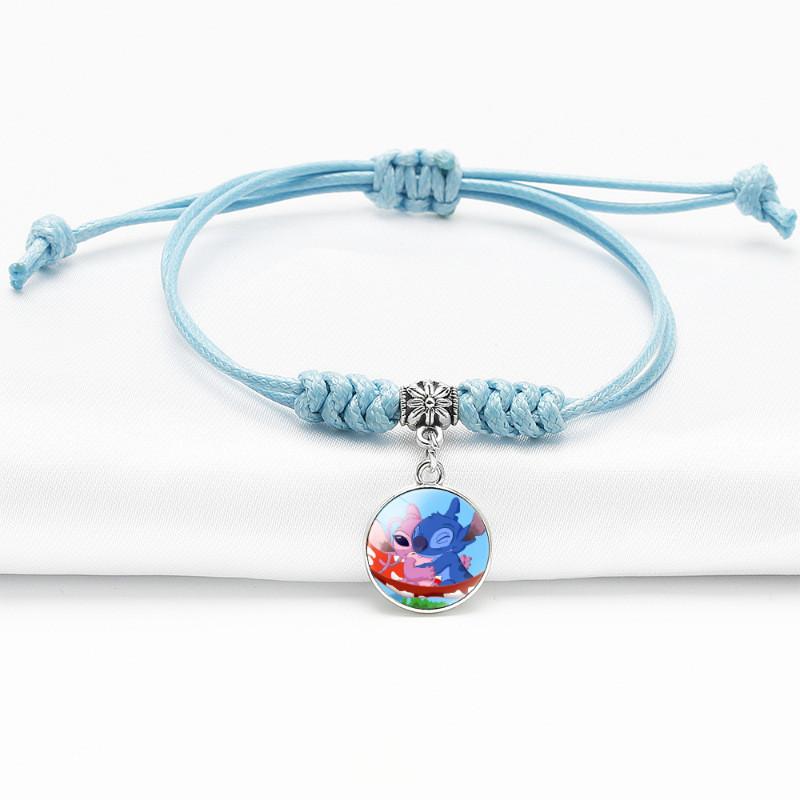 Anime Stylish Bracelet With Adjustable Blue Cord For Use Unisex