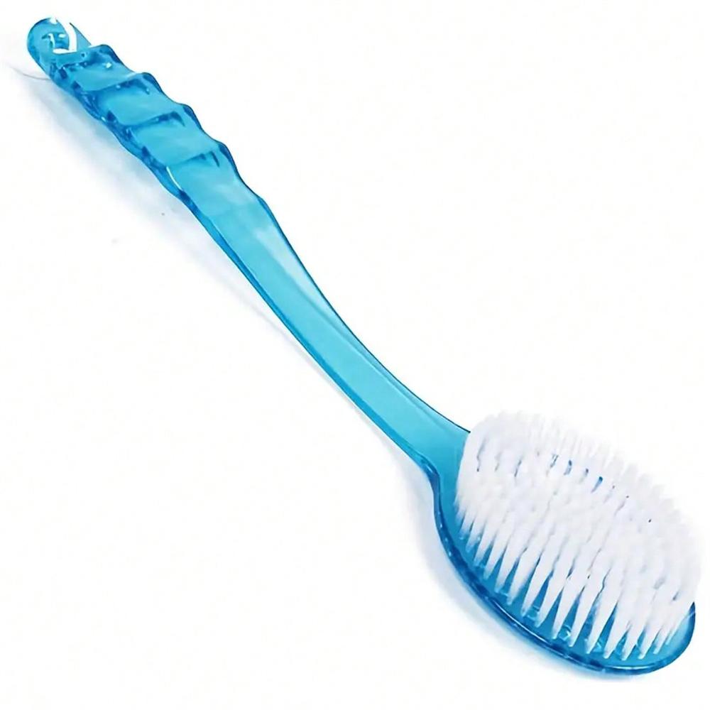 1pc Bath Shower Back Brush Long Handled Scrubber High Quality Body Bathroom Accessories Cleaning Tool синий