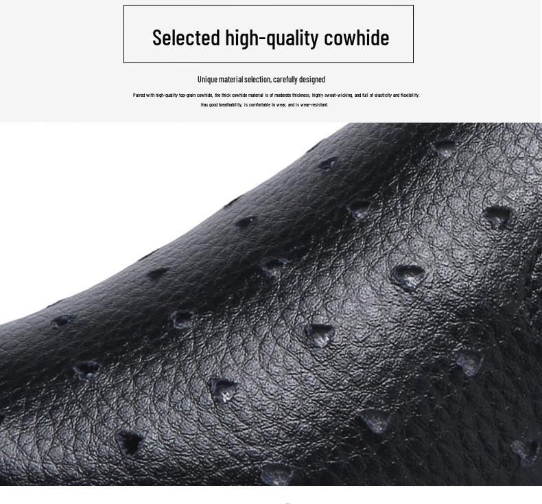 Spring Plus Size Women's Genuine Leather Slip-On White Flats - Casual, Breathable, Korean Style