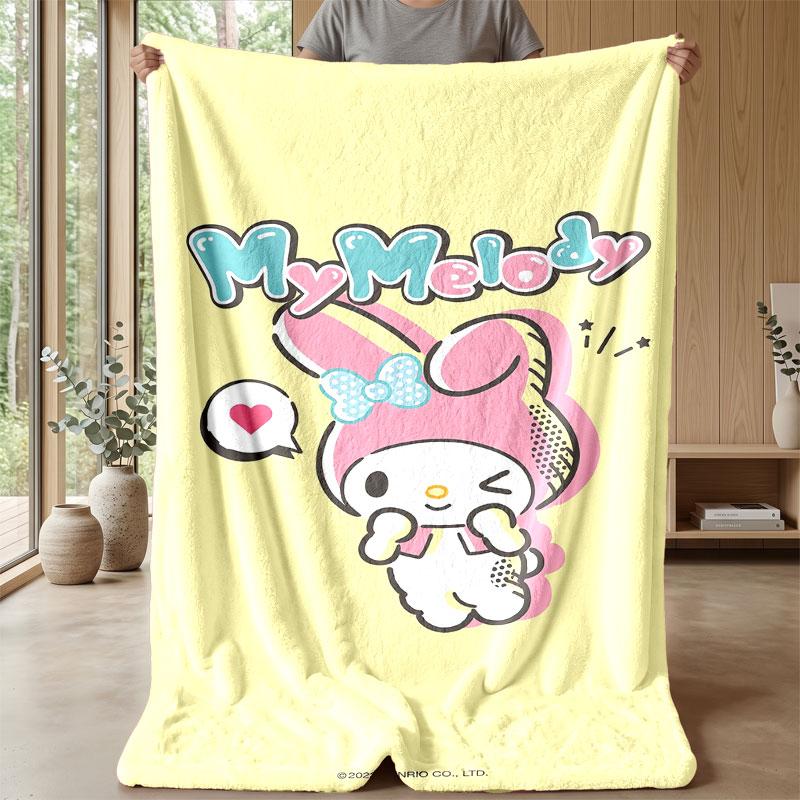 Soft Flannel Blanket Lightweight Cozy Bedroom Living Room CoverMy Melody