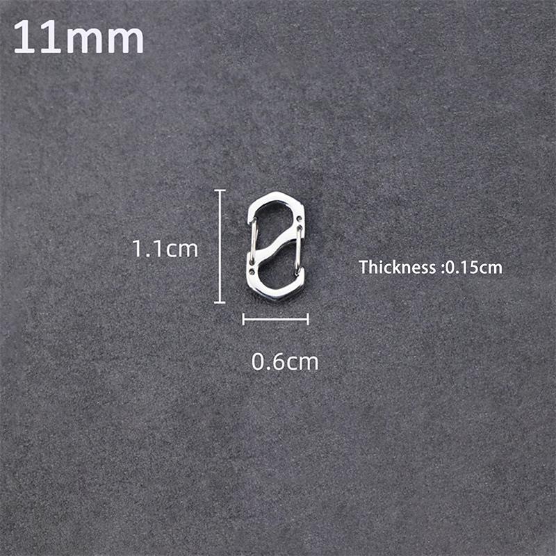 Backpack Buckle Stainless Steel S Type Carabiner With Lock Mini Outdoor Backpacks Luggage Hook Anti-Theft Key-Lock Tool
