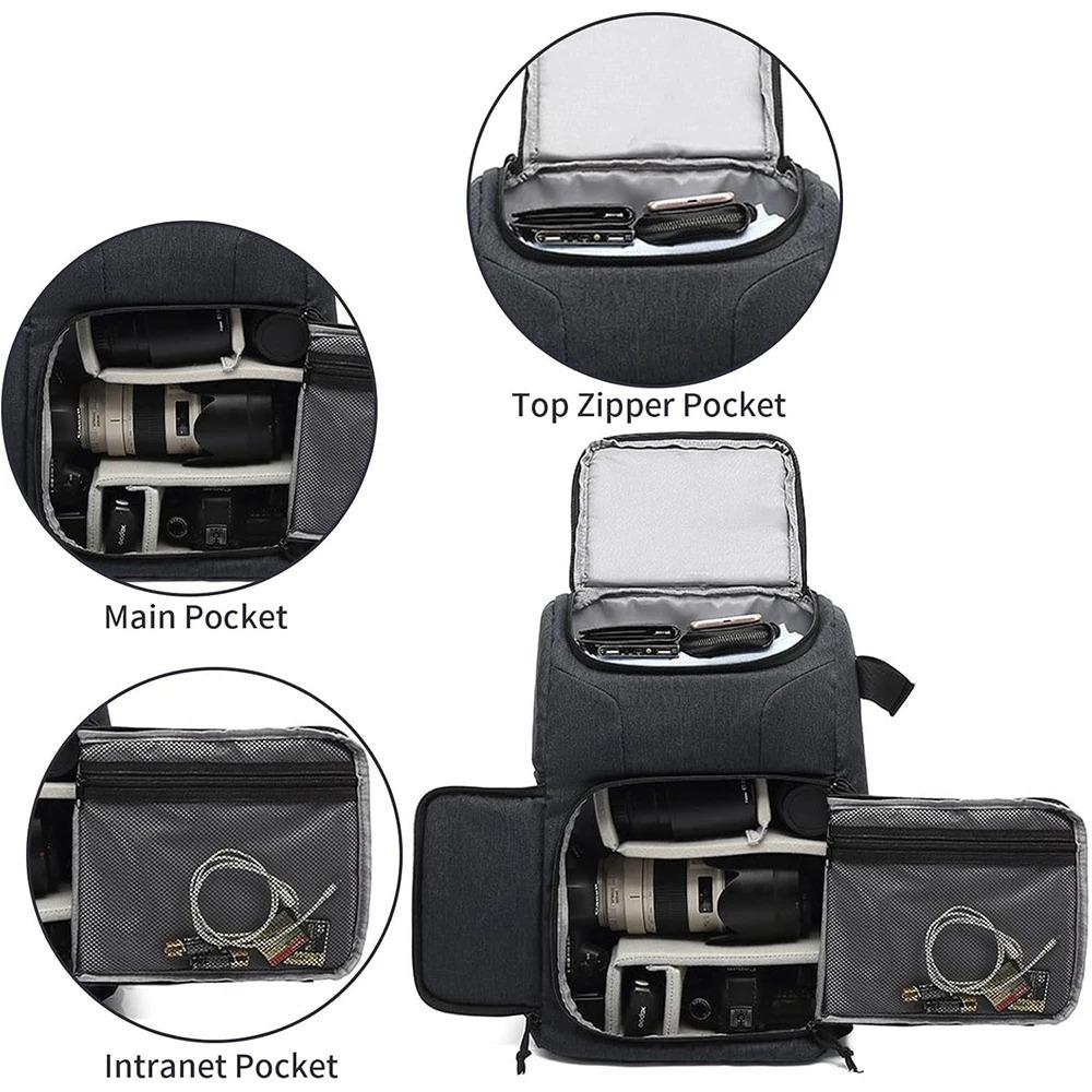 Waterproof Dslr Camera Backpack Laptop Compartment 15.6 Inch Anti-theft Photo Video Bag For Canon Nikon Sony Outdoor Travel