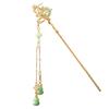 Chinese Style Hair Sticks Vintage Long Tassel Hair Chopsticks with Glaze for Bun Hair Accessories