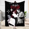 Elvis: Iconic Legend Blanket Warmthful Decor Suitable for Picnics Livingroom Bed Four Seasons Universal Digital Print
