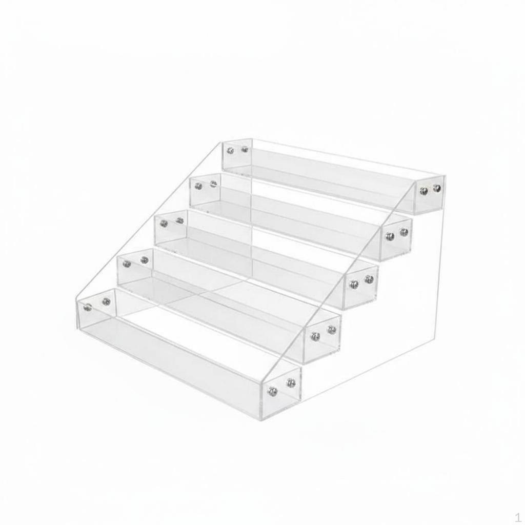 Acrylic Display Riser MultiLayer Design Figurine Stand Transparent Tiered Shelf Organizer