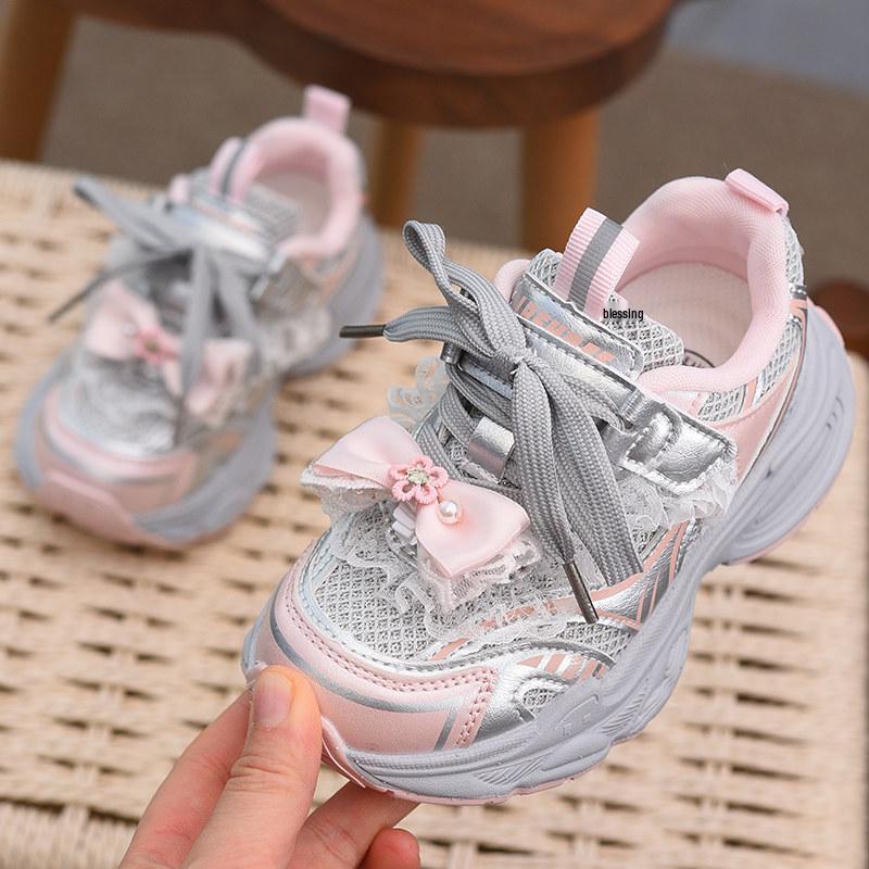 Prinzessinnen-Sneaker für Mädchen - Niedliche, weich gefederte Kinderschuhe für Frühjahr 2026.