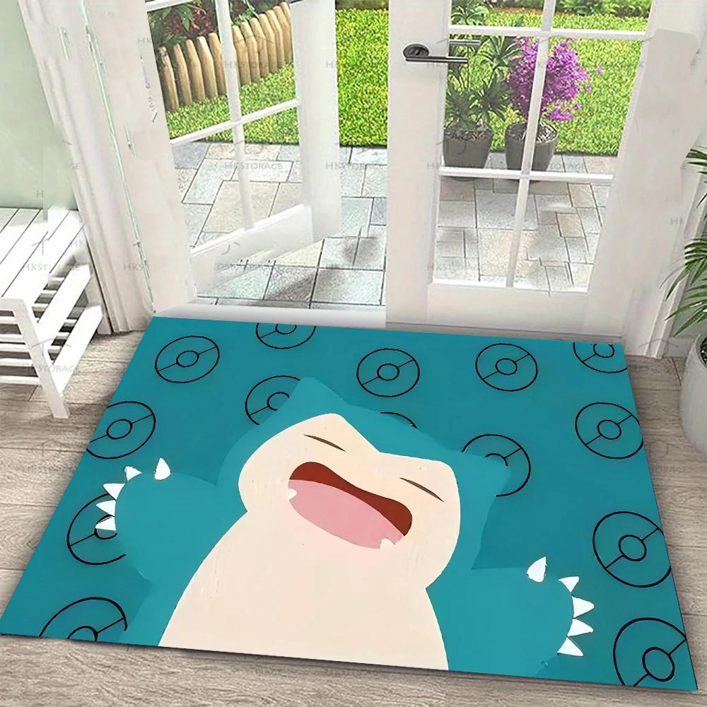 Zerbino con Stampa Pokemon Pikachu Gengar Tappeto Antiscivolo per Soggiorno Camera da Letto Divano Zerbino Tappeto per Pavimento Bambini Decorazione