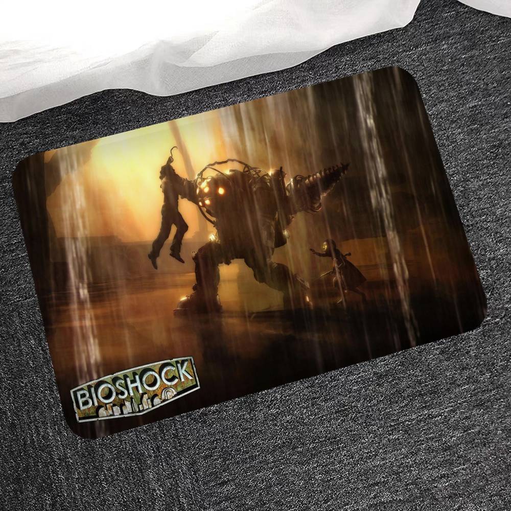 

Video Game B-BioShock Floor Mat Nordic Style Home Doormat Bathroom-Toilet Mats Bedroom Hotel Decor Mat 40x60 cm