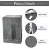 MECCANIXITY Washer Cover Dustproof, Front Load Washing Machine Cover, 24Wx25Dx33H Inch Grey Waterproof Cover for Washer