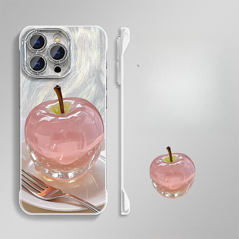 

Crystal Apple подходит для iPhone 16 Чехол для мобильного телефона Xiaomi 15pro Mirror Stand 13 High-end Sense Oppo Huawei X Redmi K40/K40 Pro