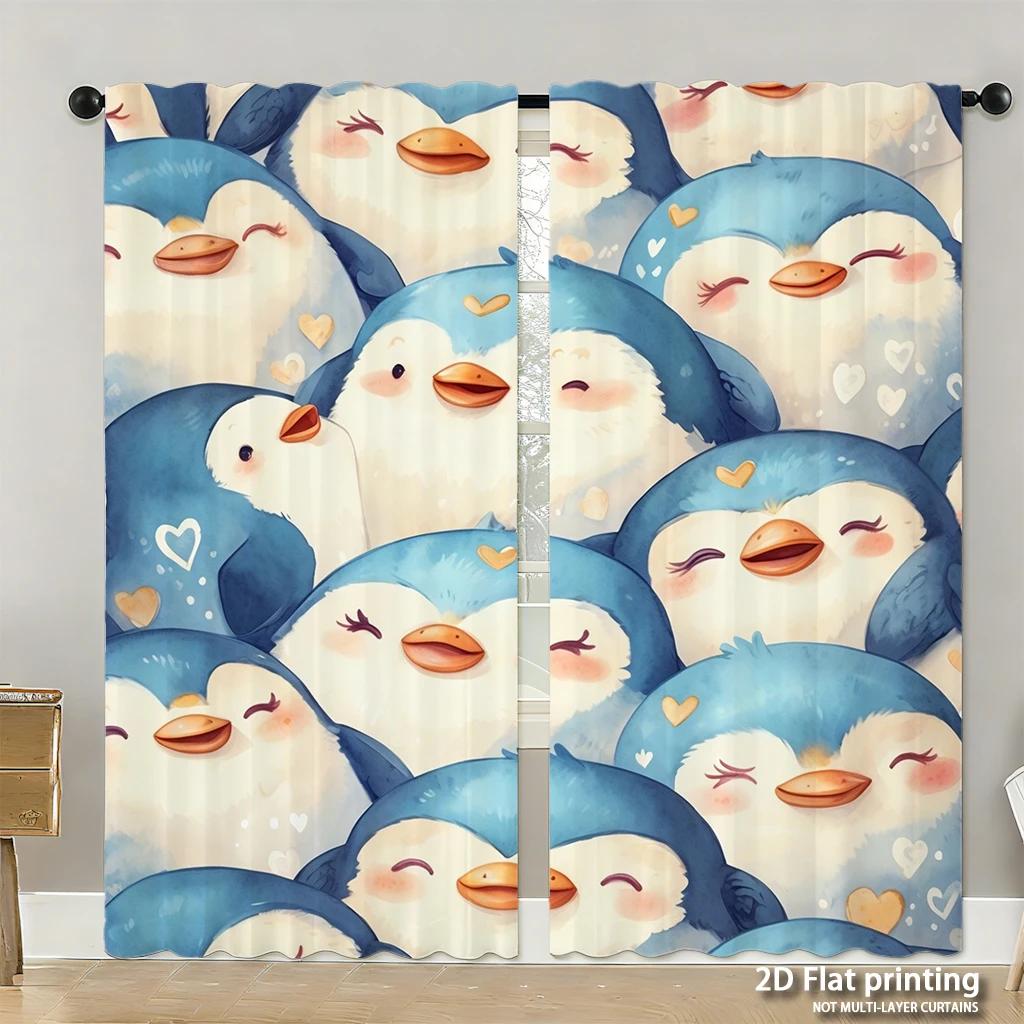 Piece Set High Definition Digital Printed Curtainshalloween Orange Pumpkins Black Bats Spiderwebs Witchhat Patternhome Deco Curtain Made Of Polyester