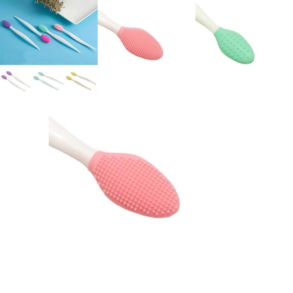 Double-sided Silicone Brush For Gentle Facial Cleansing And Circulation